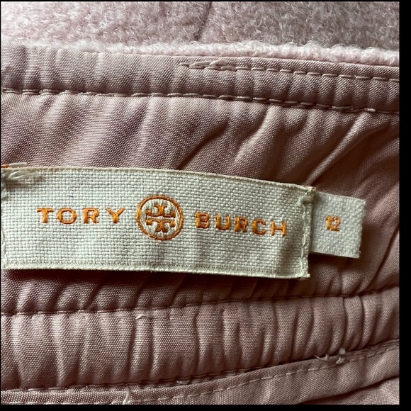 TORY BURCH Celeste Skirt Coastal Pink Wool A Line Mini $298 Size 12 - Picture 8 of 11